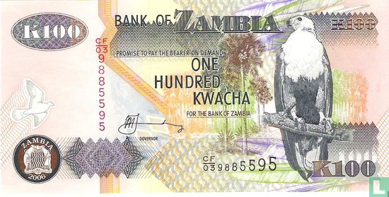 Zambia 100 Kwacha 2006 - Afbeelding 1