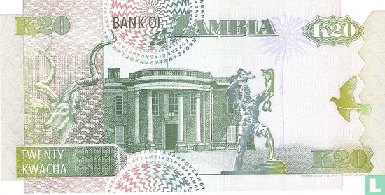 Zambia 20 Kwacha 1992 (P36a) - Afbeelding 2