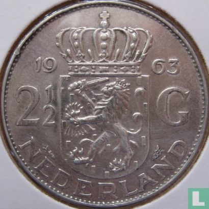 Niederlande 2½ Gulden 1963 - Bild 1