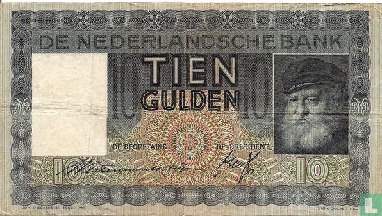 10 guilders Netherlands - Image 1