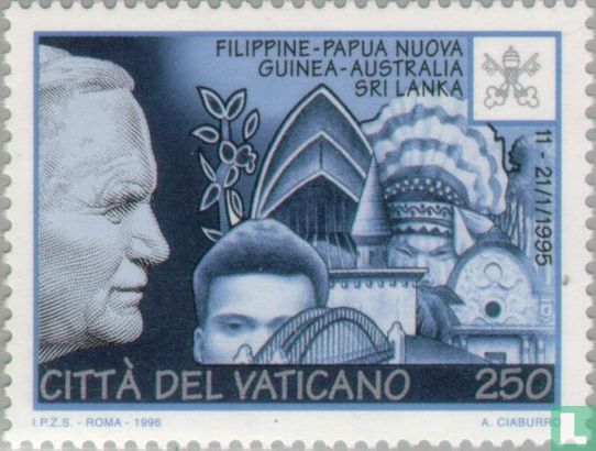 Reisen von Papst Johannes Paul II. im Jahr 1995