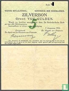 5 Gulden Nederland 1914 