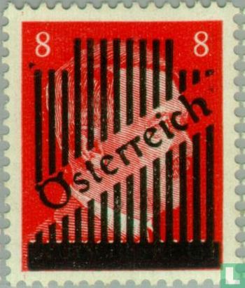 Overprint on stamps German Reich