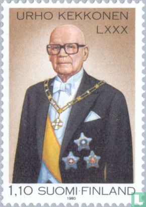 Le Président Urho Kekkonen 80 ans