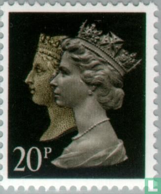 Koningin Elizabeth II en Koningin Victoria 
