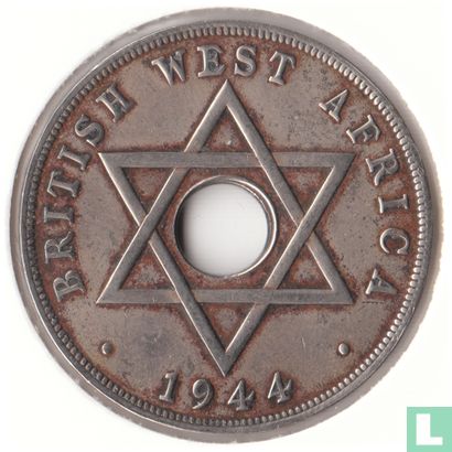 British West Africa 1 penny 1944 - Image 1
