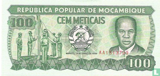 Mozambique 100 Meticais 1989 - Afbeelding 1