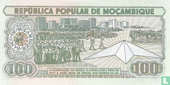 Mozambique 100 Meticais 1989 - Afbeelding 2