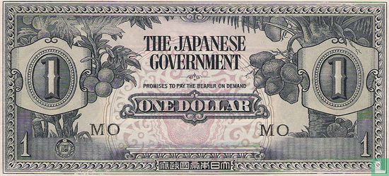 Malaya 1 Dollar ND (1942) - Bild 1