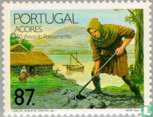 550e anniversaire de l'établissement sur Açores