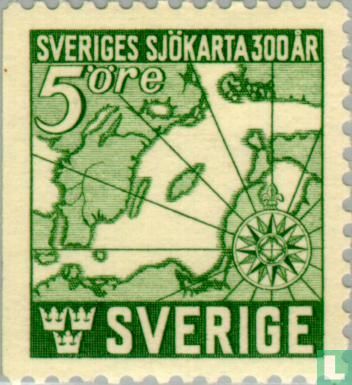 300 Jahre schwedische Seekarten