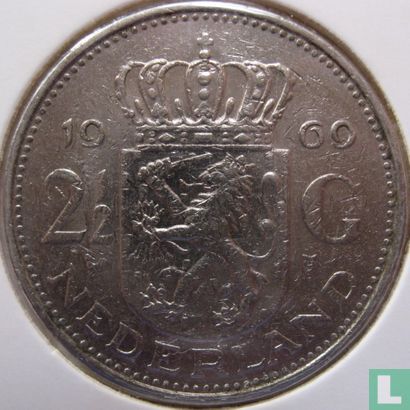 Nederland 2½ gulden 1969 (haan - v1k1) - Afbeelding 1