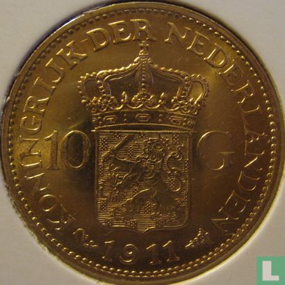 Pays-Bas 10 gulden 1911 - Image 1