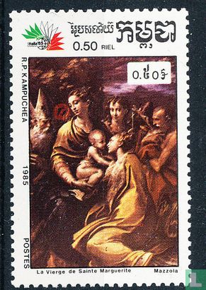 Die Jungfrau, Kinder und Heilige von Mazzola