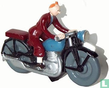 Tintin à moto