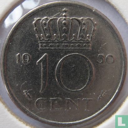 Niederlande 10 Cent 1950 - Bild 1