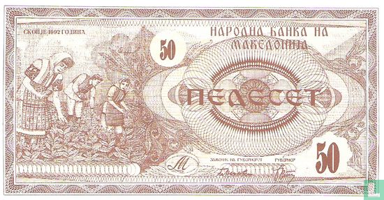 Macédoine 50 Denari 1992 - Image 1