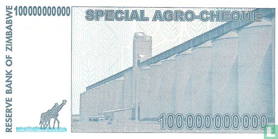 Zimbabwe 100 Billion Dollars 2008 - Afbeelding 2