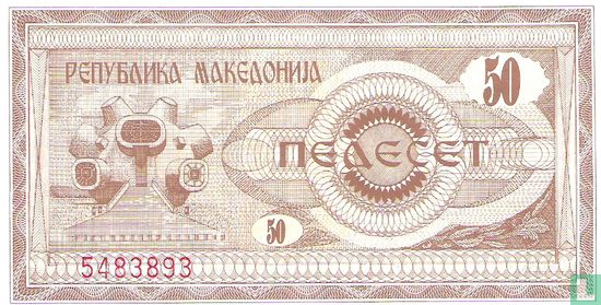 Mazedonien 50 Denari 1992 - Bild 2