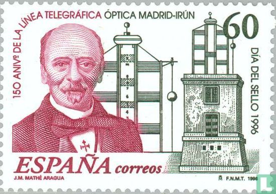150 years optical telegraph line