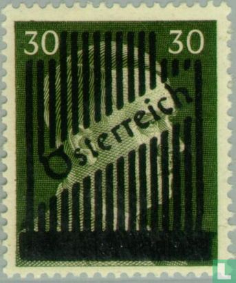 Aufdruck auf Briefmarken Deutsches Reich