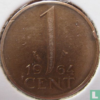 Pays-Bas 1 cent 1964 - Image 1