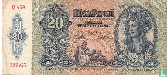 Hungary 20 Pengö 1941 - Image 1