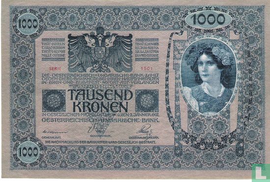Deutschösterreich 1.000 Kronen ND (1919) P59 - Bild 2