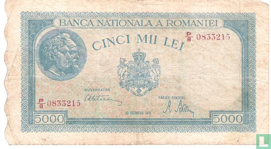 Rumänien 5.000 Lei 1945 - Bild 1