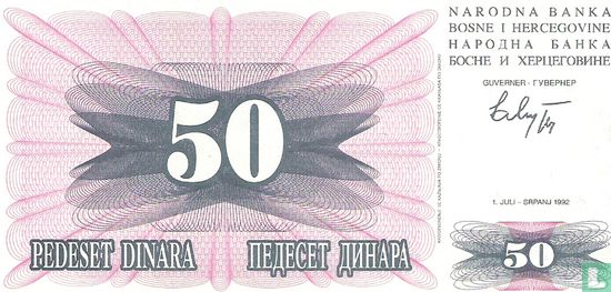 Bosnia and Herzegovina 50 Dinara 1992 - Image 1