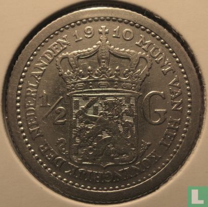 Netherlands ½ gulden 1910 - Image 1