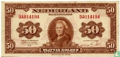 50 guilder Netherlands 1943 - Image 1
