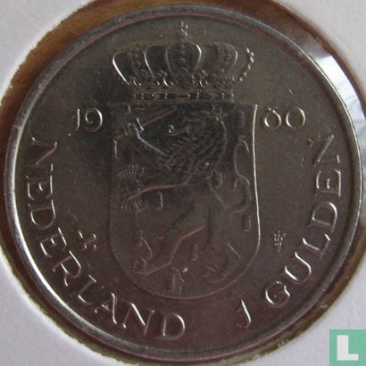 Nederland 1 gulden 1980 "Investiture of New Queen" - Afbeelding 1