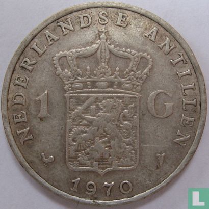 Netherlands Antilles 1 gulden 1970 (silver) - Image 1