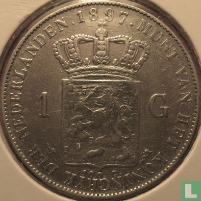 Nederland 1 gulden 1897 - Afbeelding 1