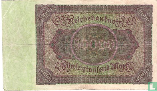 Duitsland 50.000  Mark 1922 (P.80 - Ros.78) - Afbeelding 2