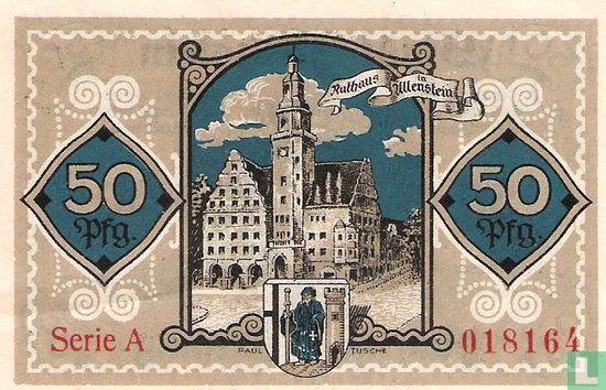 Allenstein, Stadt - 50 Pfennig 1921 - Bild 2