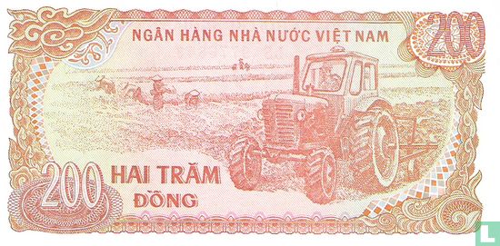 Viëtnam 200 Dong 1987 ( small serial ) - Afbeelding 2