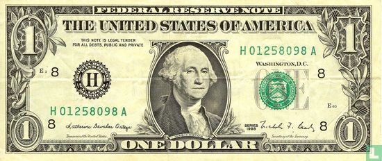 Verenigde Staten 1 dollar 1988 H - Afbeelding 1