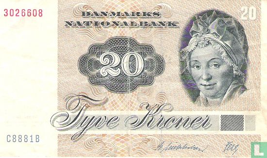 Denmark 20 kroner (Mikkelsen & Herly) - Image 1