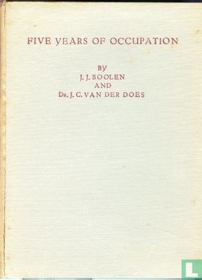Five years of occupation - Afbeelding 1