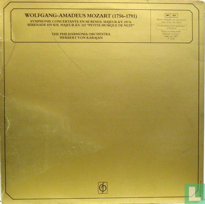 Mozart-Karajan  Symphonie Concertante  Petit Musique De Nuit - Image 2
