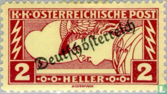 Opdruk "Deutschösterreich"