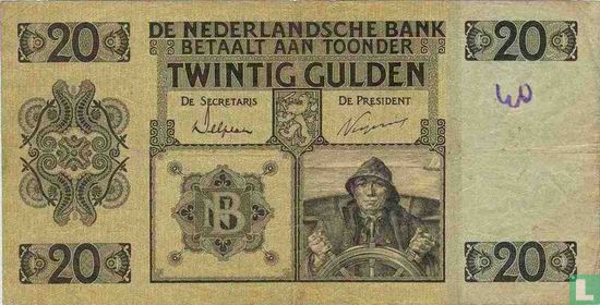 20 Niederlande gulden - Bild 1