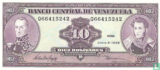 Venezuela 10 Bolívares 1995 - Image 1