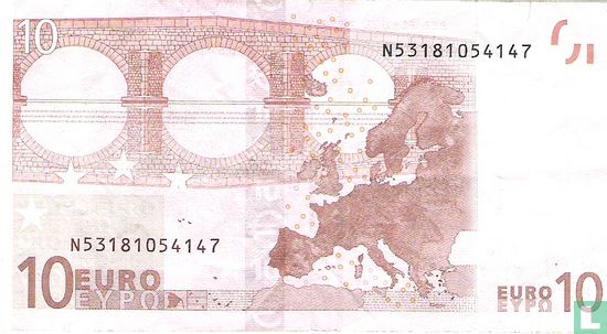 Eurozone 10 Euro N-F-T - Afbeelding 2