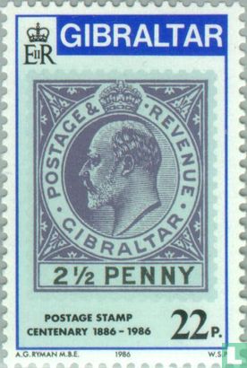 Stamp Anniversary 1886-1986