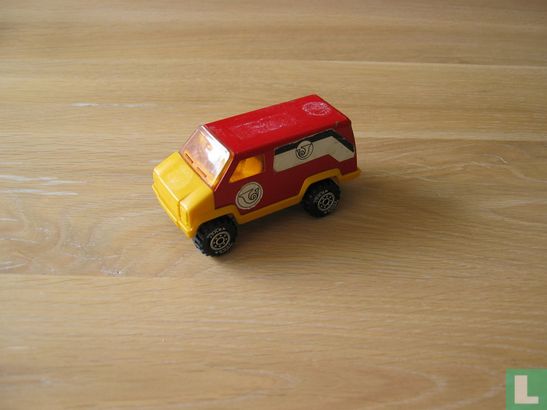 Mini Tonka van red and yellow