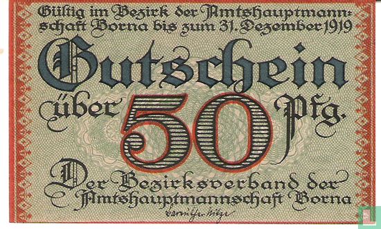 Borna, Amtshauptmannschaft 50 Pfennig ND (1919) - Image 1