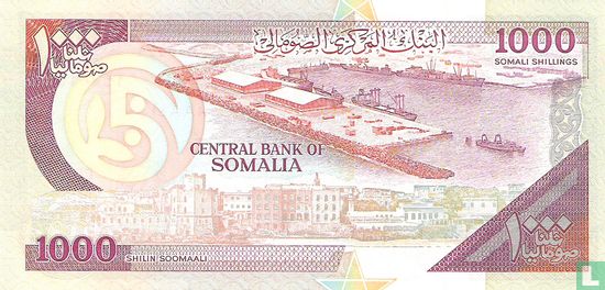 Somalie 1.000 Shilin 1990 - Image 2